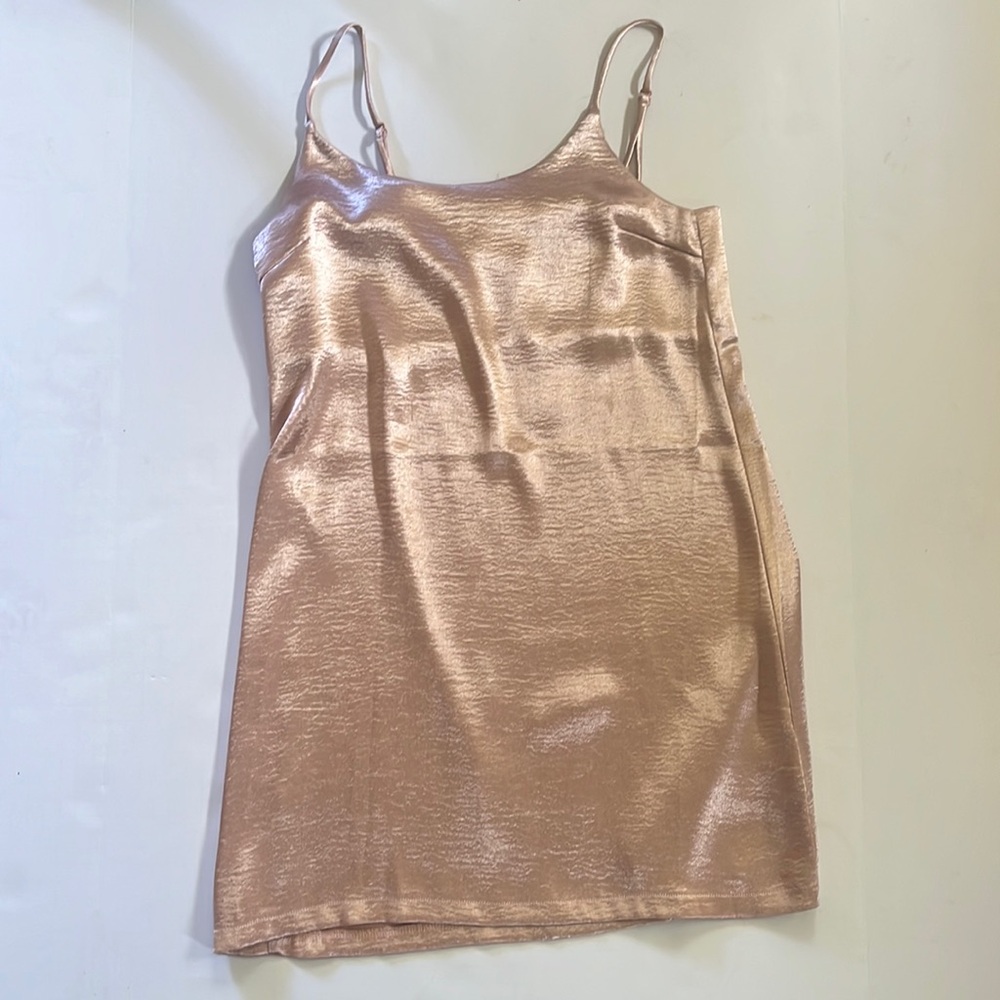 Urban outfitters pink silk dress